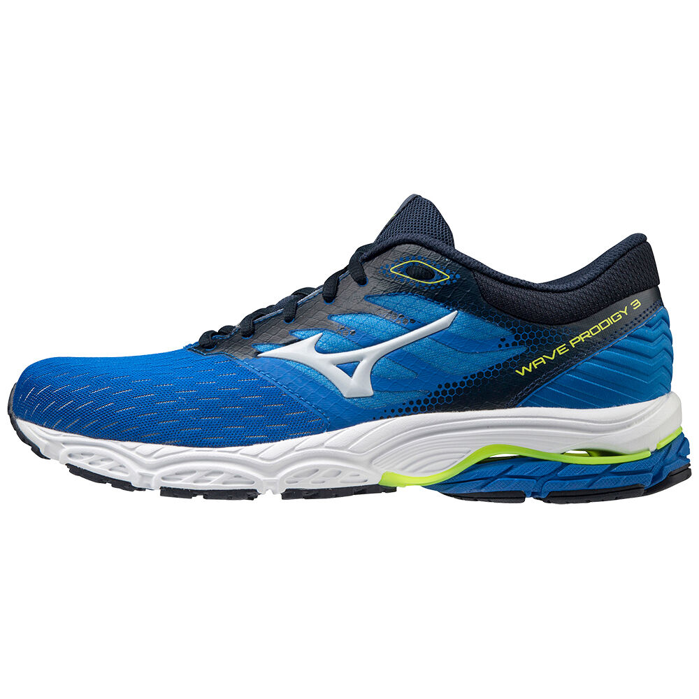 Panske Bezecke Topanky Mizuno Wave Prodigy 3 Modre/Žlté Vypredaj OHAU64230